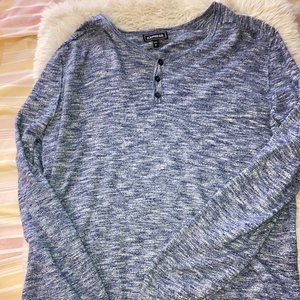 Express long-sleeve knit t-shirt